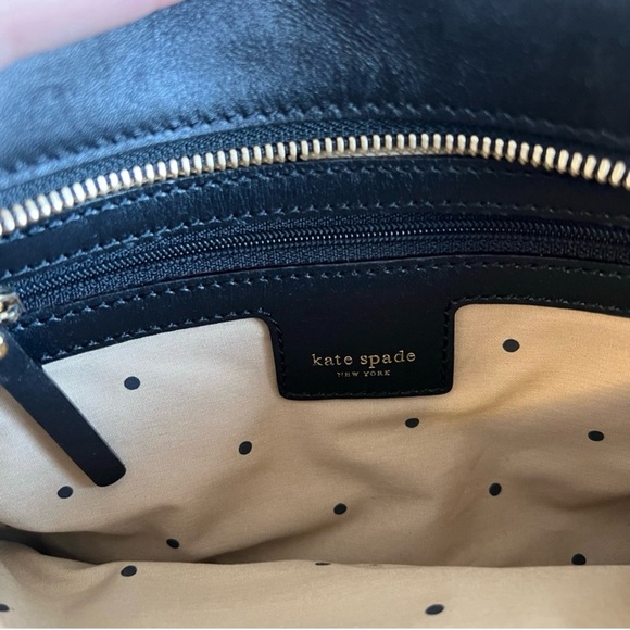 Kate Spade Black Satchel with Gold Accents - Picture 5 of 11